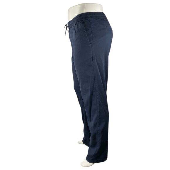 NEW Quince Women's Navy Blue High Rise Straight Leg Trousers Dress Pants Size XL - Picture 2 of 5